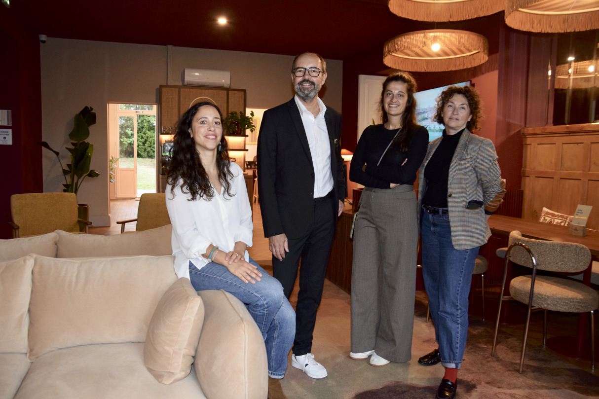 De gauche à droite : Claire Gendron, Benoît Droulin, Laure Fourcade et Séverine Carré.